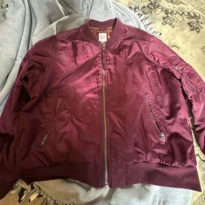 GAP BOMBER JACKET MAROON